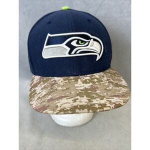 Seattle Seahawks Hat Fitted Size 7 5/8 Military Appreciation